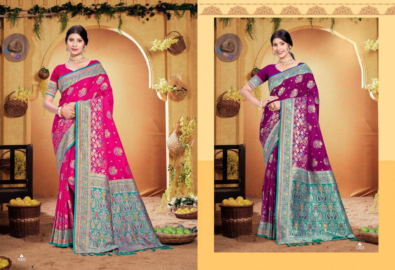 Bunawat - Surmai Satan 03 Wholesale saree shops in Gujarat